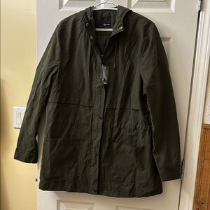 Reitmans Olive Utility Hooded Jacket